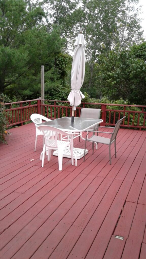 Enjoy the peace and quiet and star gaze on the deck at the Ginger Cat B&B